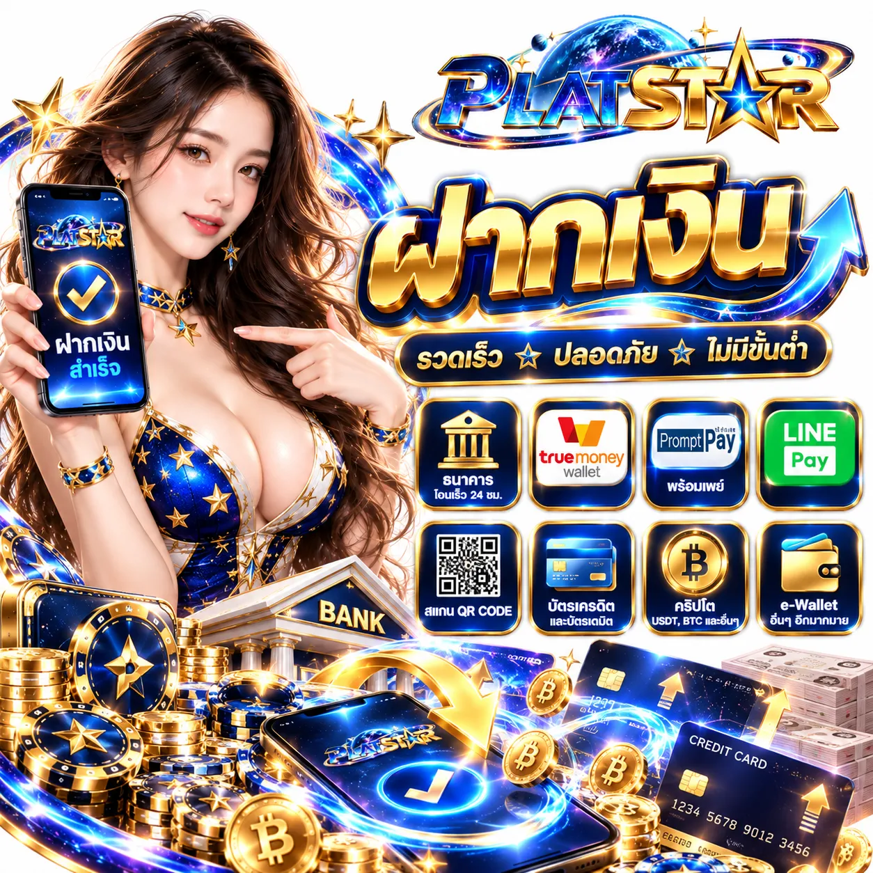 PLATSTAR - ฝากเงิน